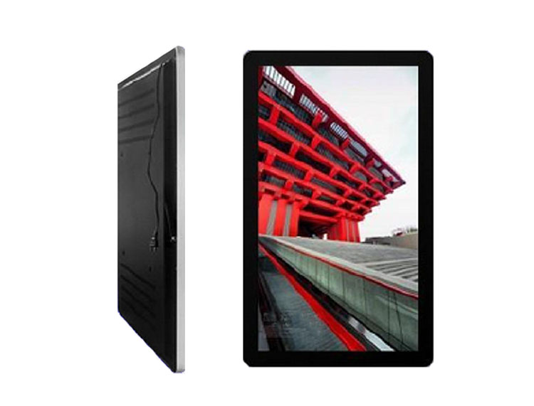 Wall mounted advertising machine